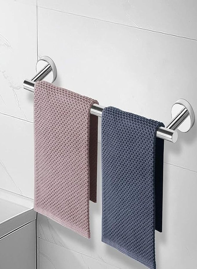 LUXIUR Towel Rod for Bathroom, 304 Grade Stainless Steel Towel Hanger for Wash Basin, Napkin Holder for Kitchen, Towel Bar 18inch, Chrome Finish - Image 2